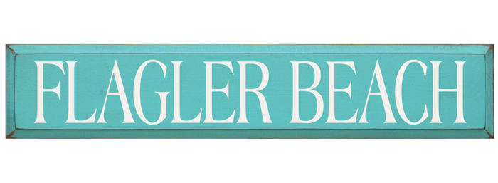 Flagler Beach Wooden Sign