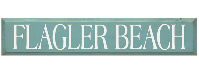 Flagler Beach Wooden Sign