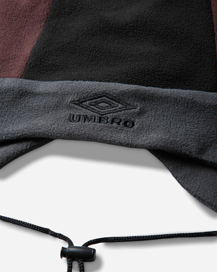 Umbro Fleece Jester Hat Burgundy Charcoal Black Hats Beanies UBMW297JY01 RED0011