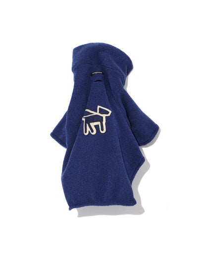 blue fleece turtle neck