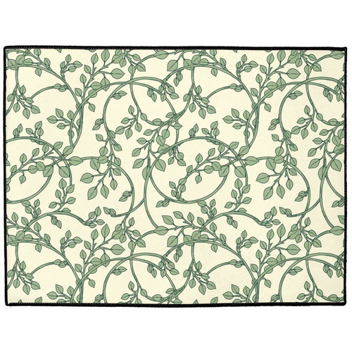 Floral Vine Indoor/Outdoor Floor Mat William Morris Cream Green