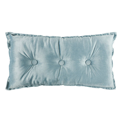 Levtex Home Florina Blue Velvet Pillow Decorative Pillows