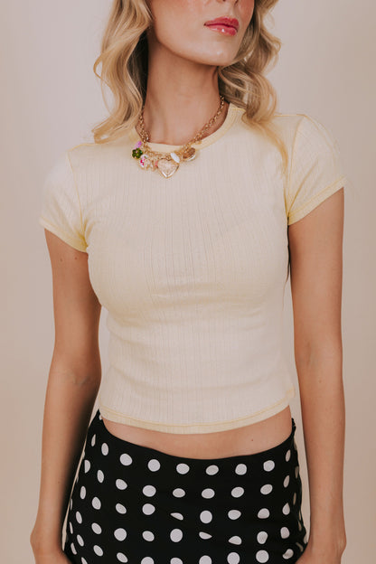FREE PEOPLE - Wait A Minute Baby Tee
