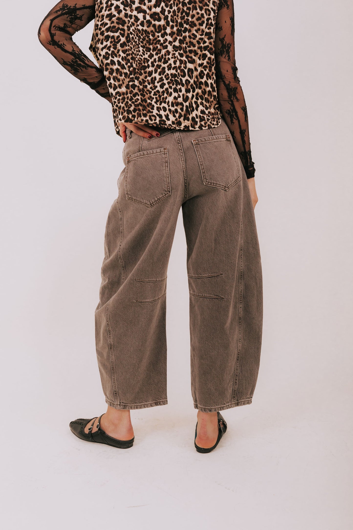 FREE PEOPLE - Good Luck Mid-Rise Barrel Jeans - 7 Colors!