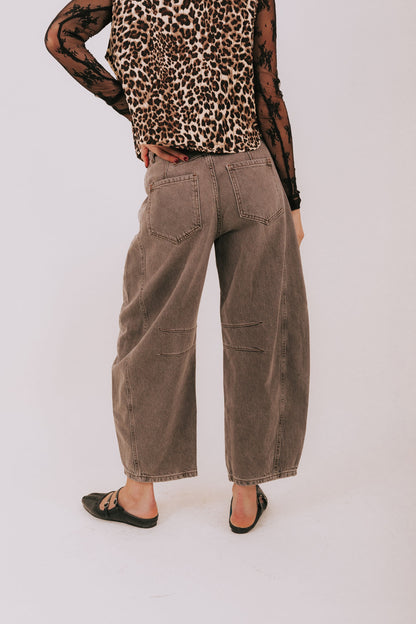 FREE PEOPLE - Good Luck Mid-Rise Barrel Jeans - 7 Colors!