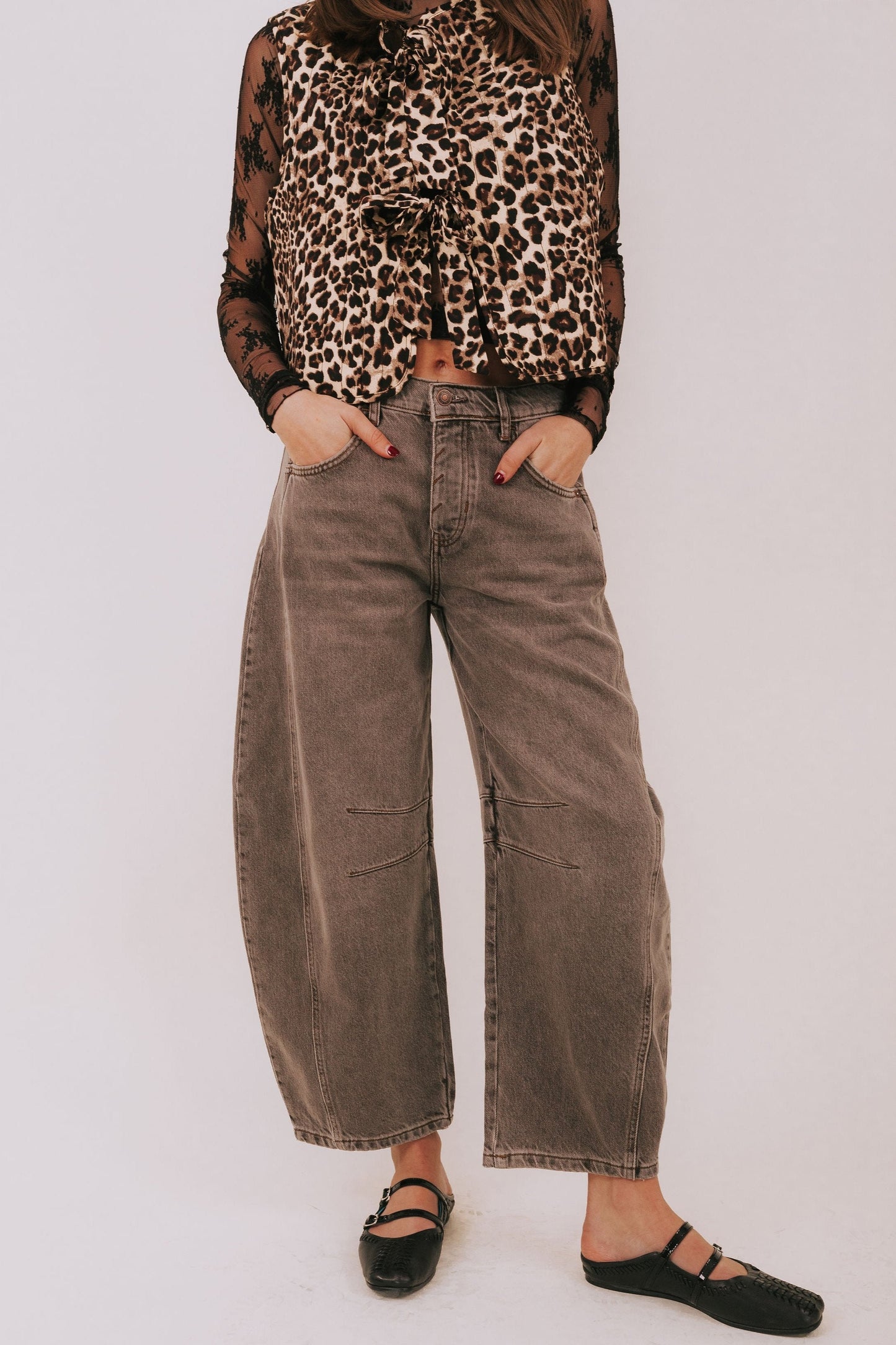FREE PEOPLE - Good Luck Mid-Rise Barrel Jeans - 7 Colors!