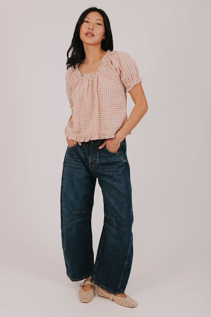 FREE PEOPLE - Good Luck Mid-Rise Barrel Jeans - 7 Colors!