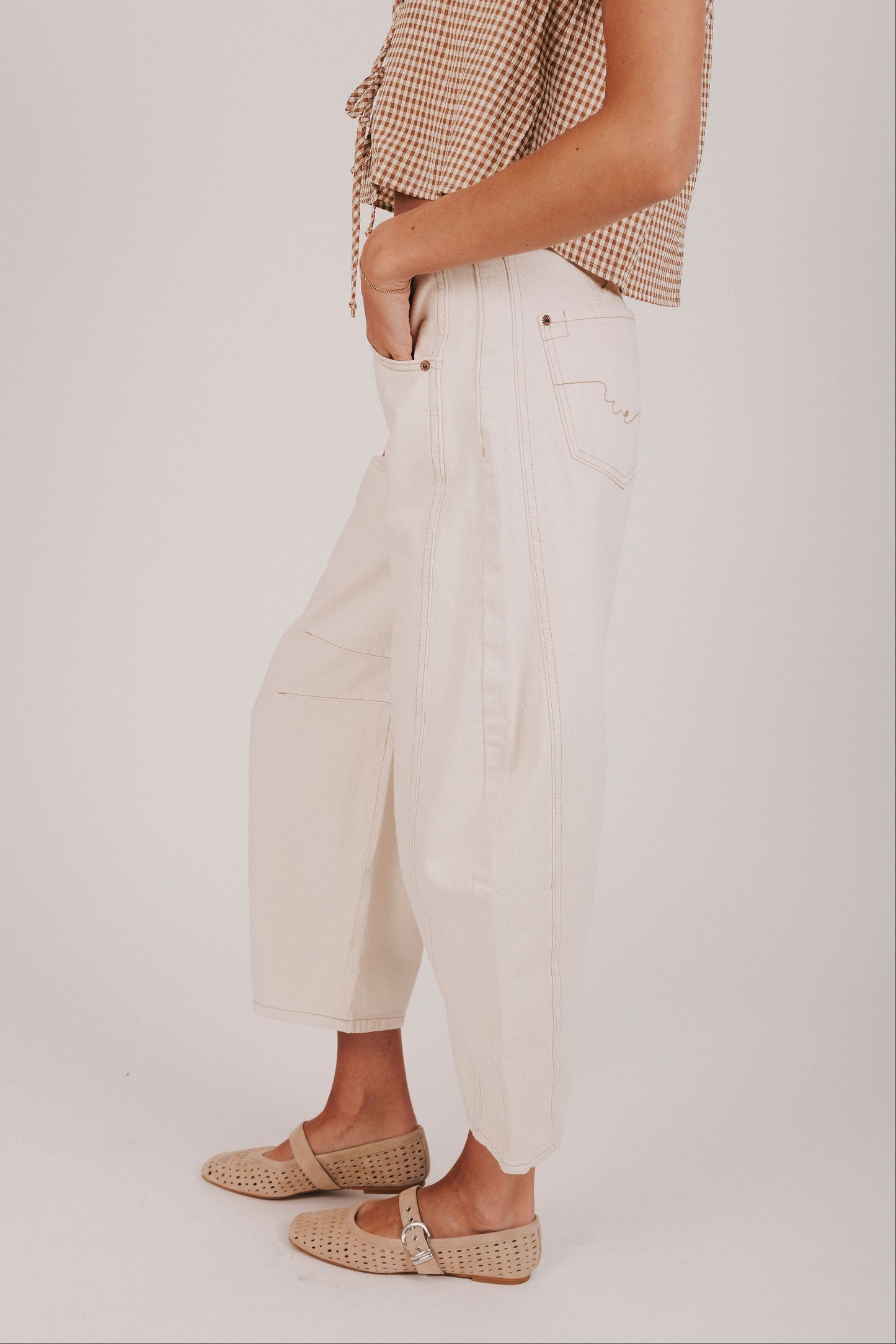 FREE PEOPLE - Good Luck Mid-Rise Barrel Jeans - 7 Colors!