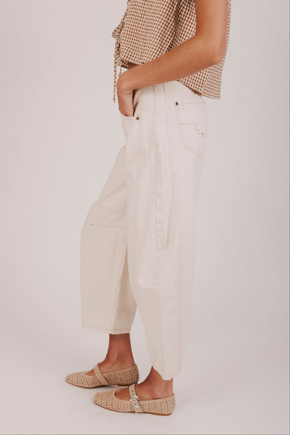 FREE PEOPLE - Good Luck Mid-Rise Barrel Jeans - 7 Colors!