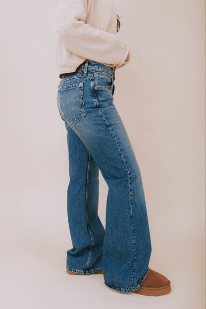 FREE PEOPLE - West Coast Relaxed Flare Jeans
