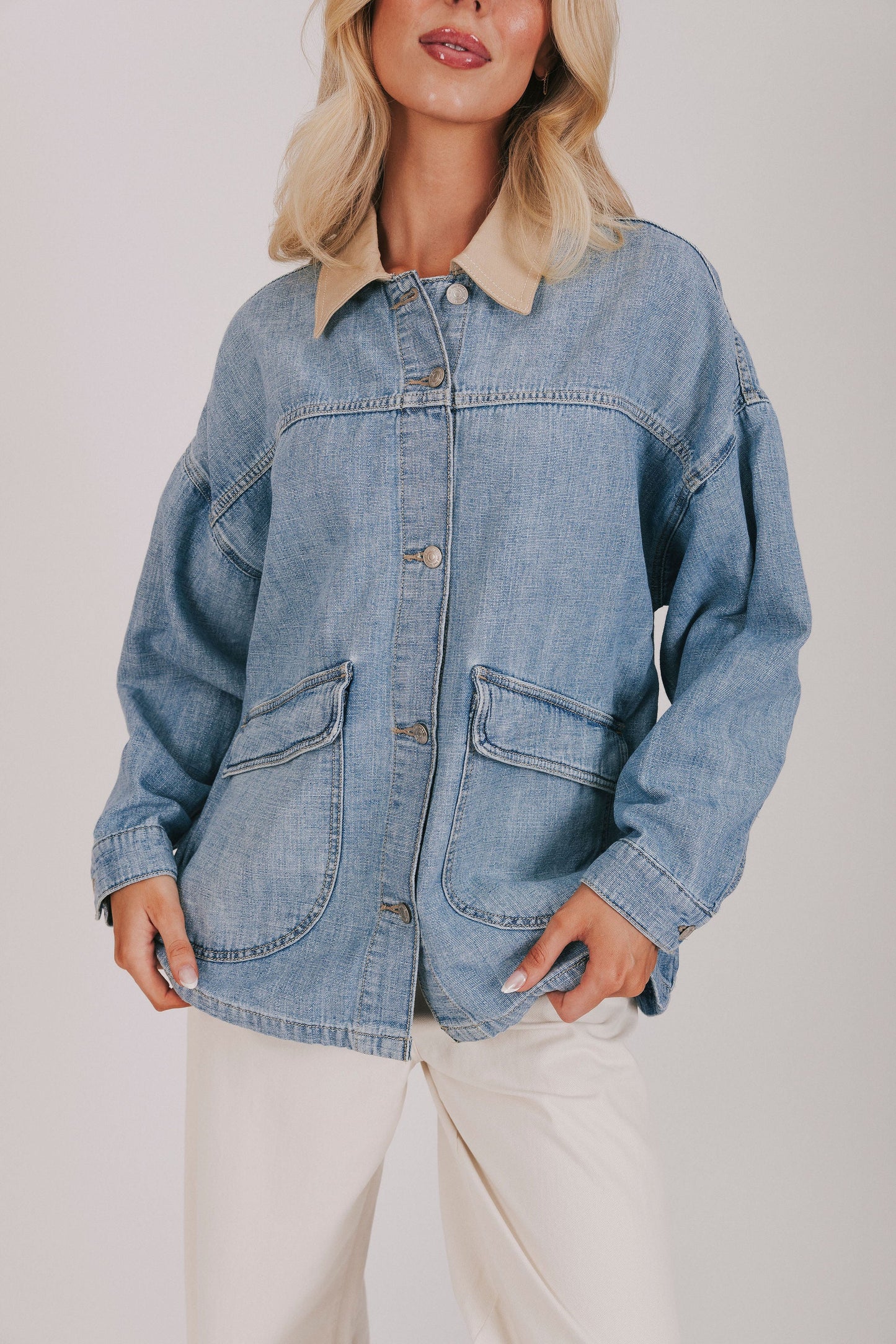 FREE PEOPLE - Lemon Denim Jacket