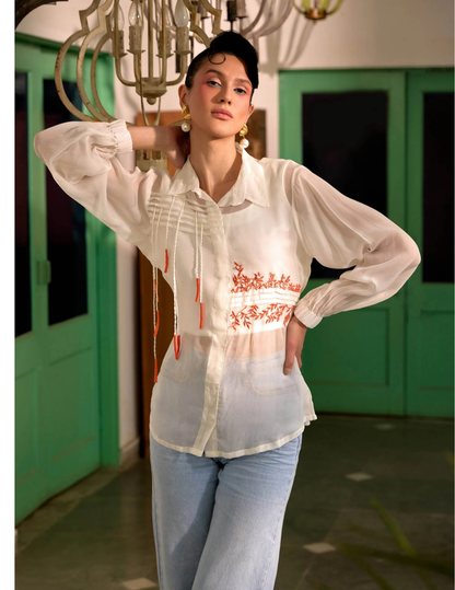 Fringe finesse in cream