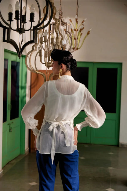 Fringe finesse in white