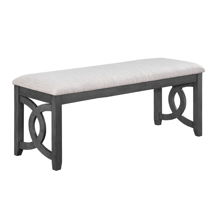 gia links grey dining bench from New Classic Home Furnishings Inc.