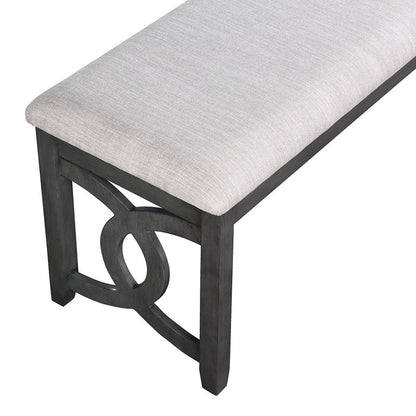 Gia Links Grey Dining Bench