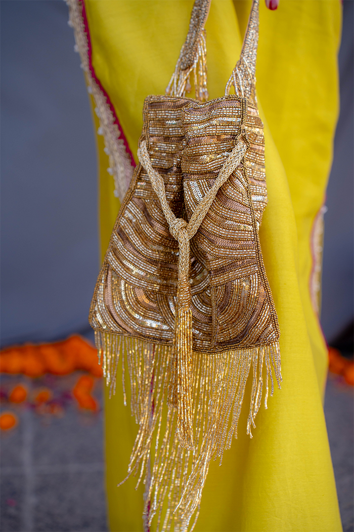 Glittering Tassels Potli