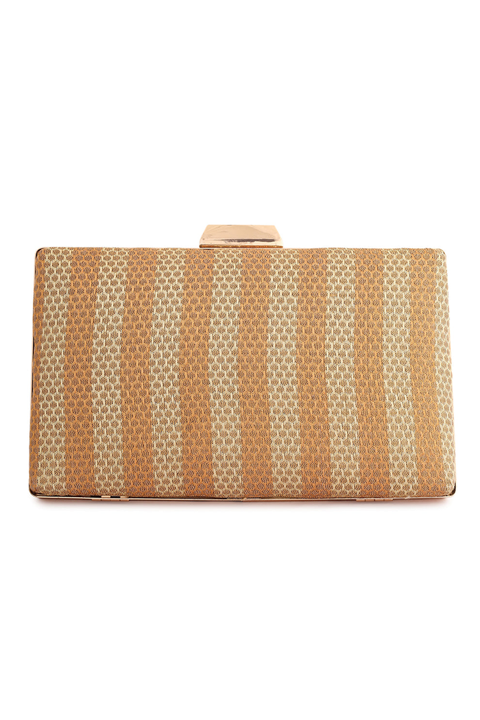 Gold Brocade Clutch