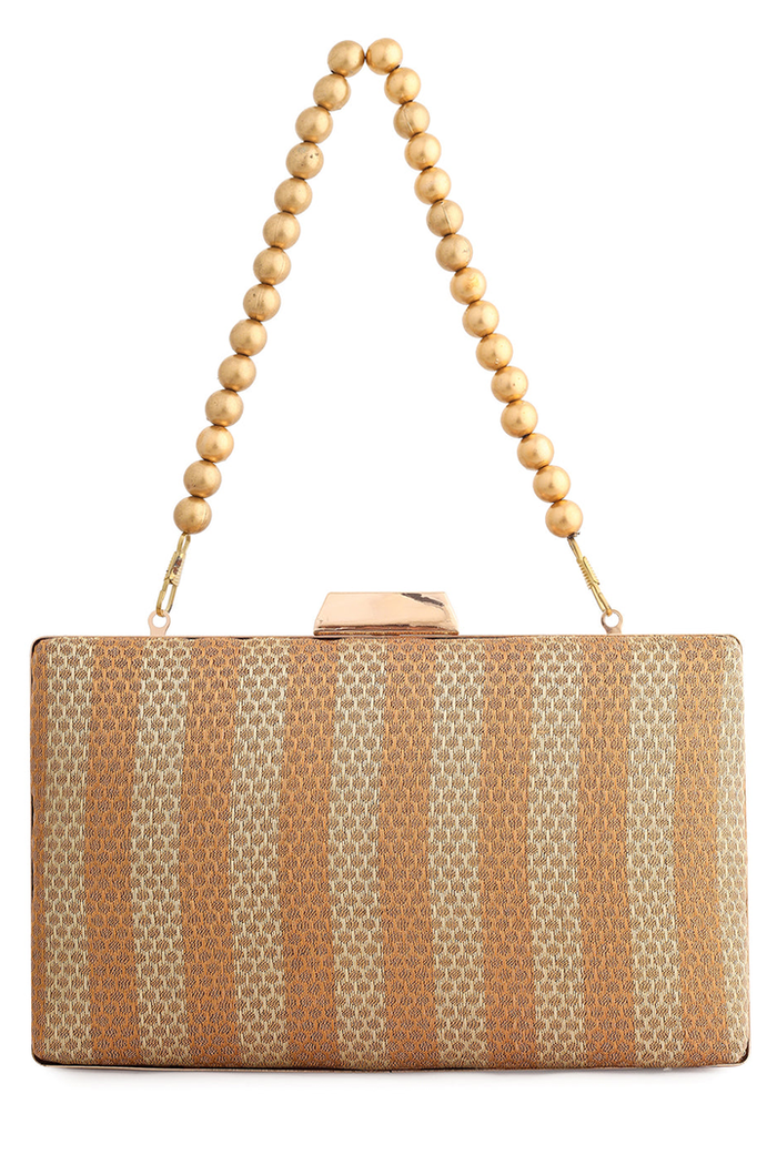 Gold Brocade Clutch