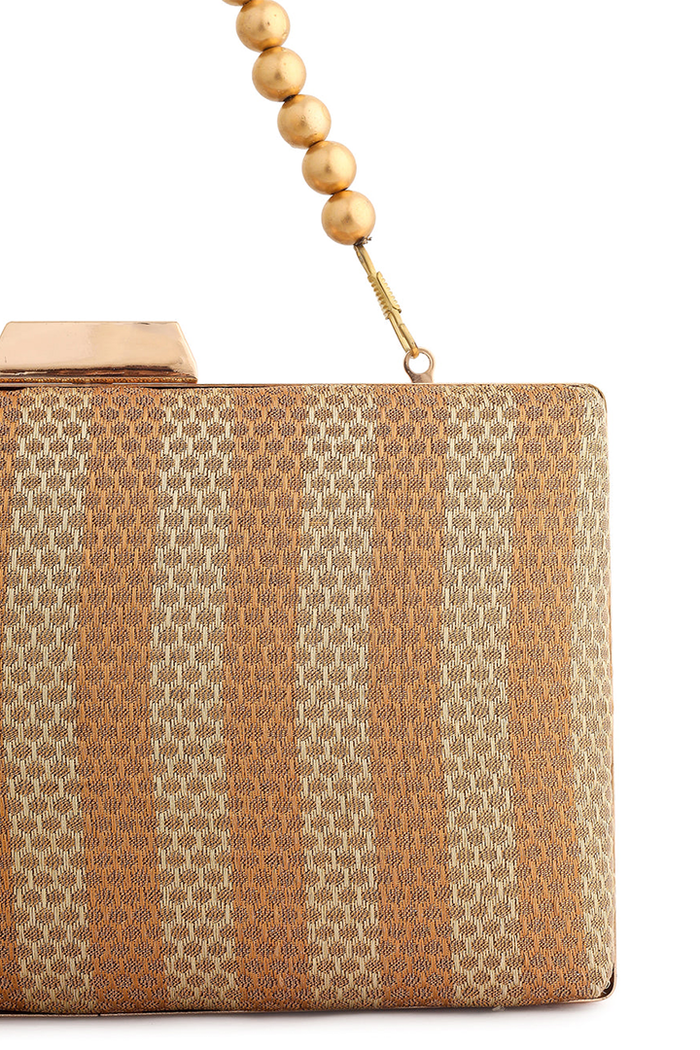 Gold Brocade Clutch