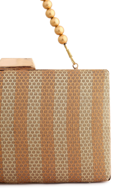 Gold Brocade Clutch