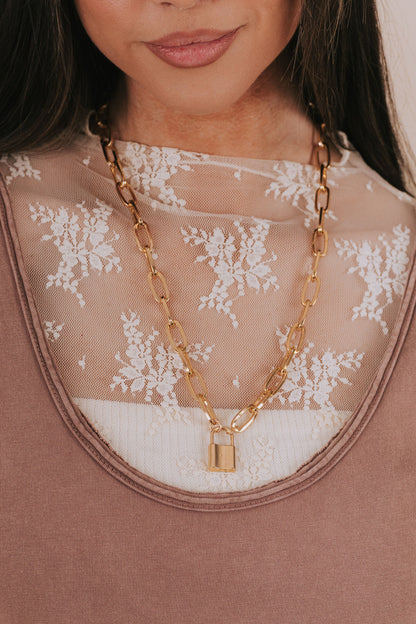 Lock It Down Necklace
