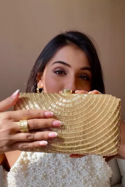 Gold Cleopatra Clutch