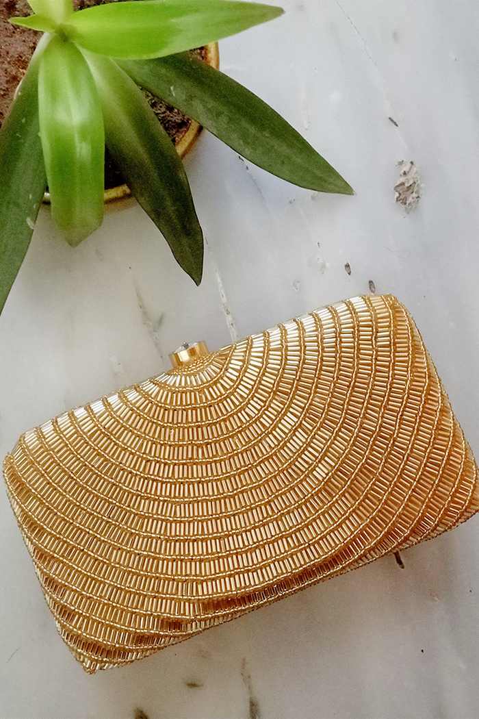 Gold Cleopatra Clutch