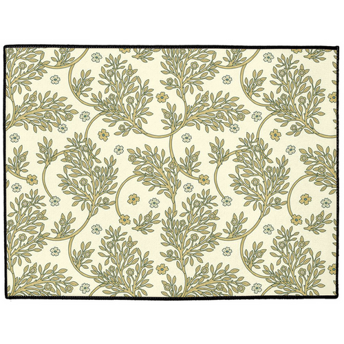 Golden Leaf Indoor/Outdoor Floor Mat William Morris Cream Gold