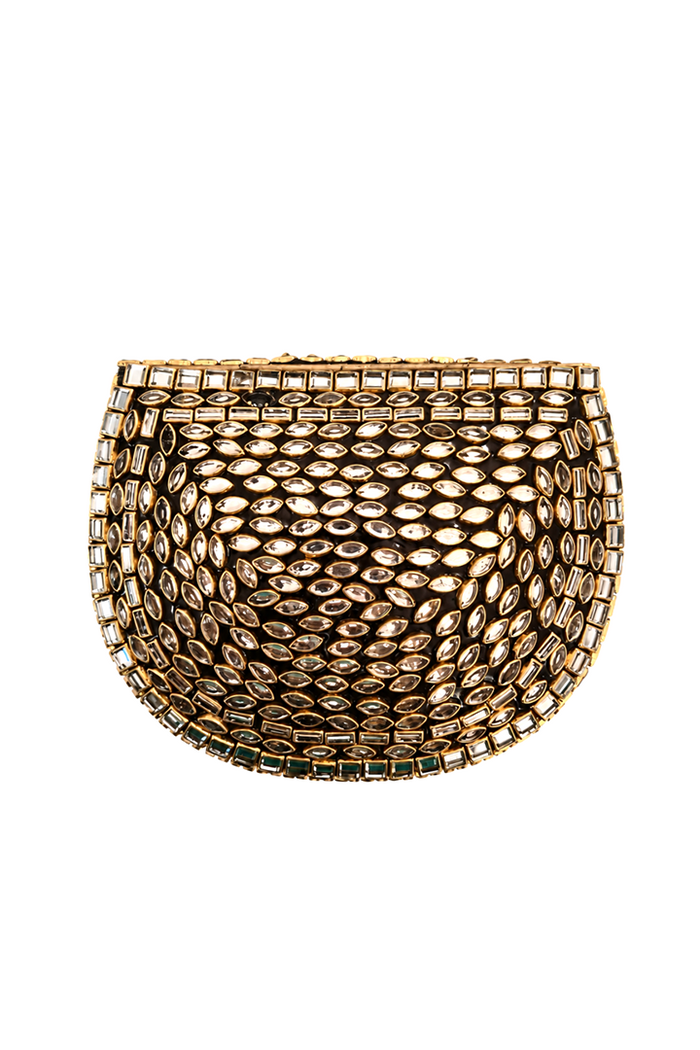 Golden Luxe Kundan Clutch