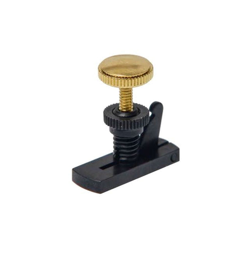 Gotz violin E-string adjuster, black with gold screw