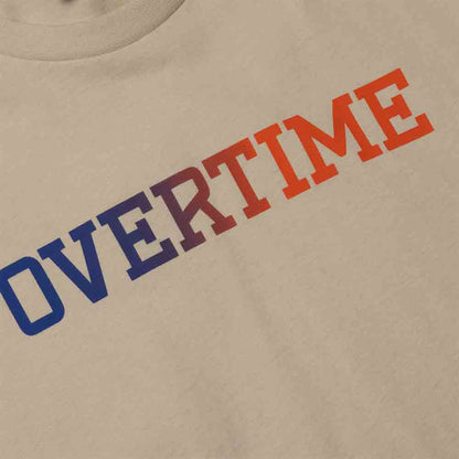 Up close, front view of the Overtime Gradient Tee.
