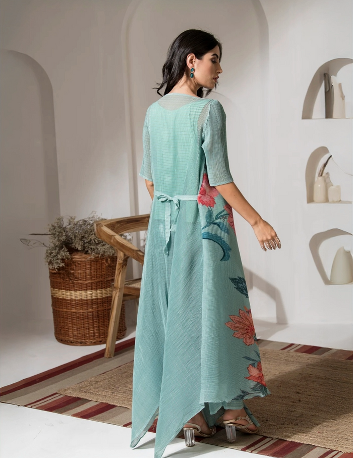 Green Flower Co-ord Set
