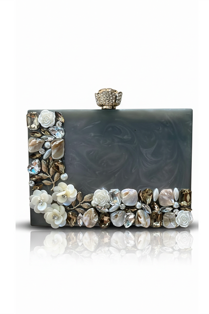 Grey Aura Resin Clutch