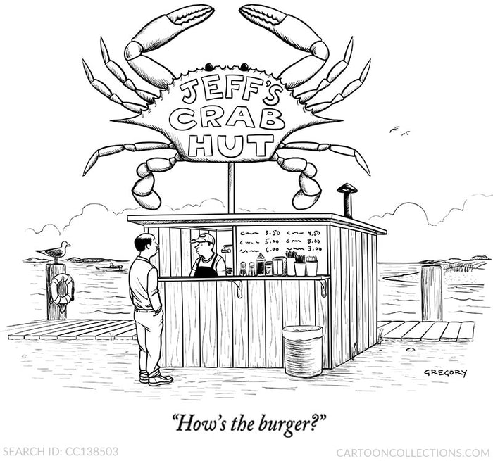 Grilling Aprons - "How's the burger?"