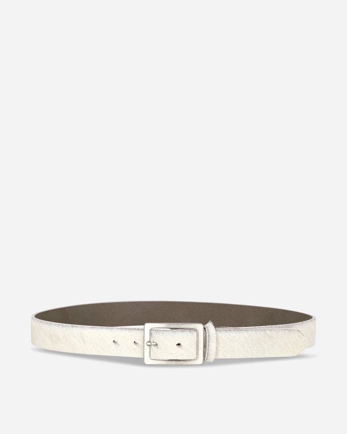 Neighborhood Hair-On Leather Belt White Belts Belt 262PKNH-AC02 WHITE