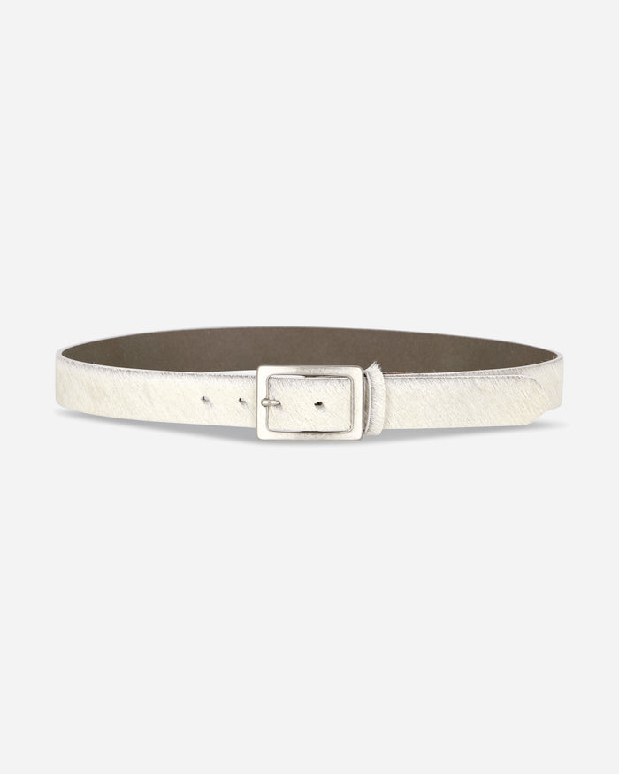 Neighborhood Hair-On Leather Belt White Belts Belt 262PKNH-AC02 WHITE