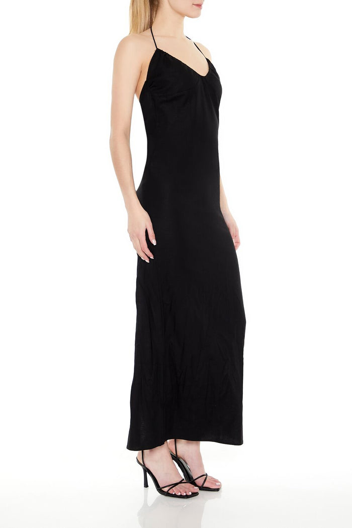 Halter Maxi Column Dress