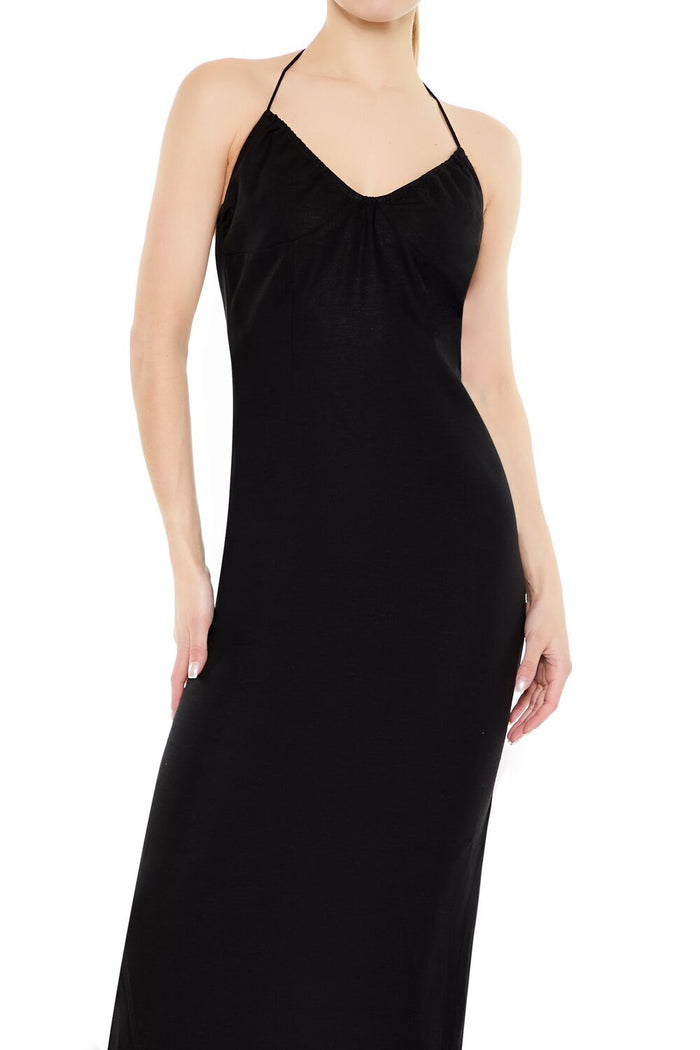 Halter Maxi Column Dress