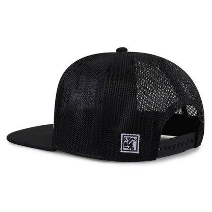 University of Hawaii Class of '92 trucker hat, angled rear view showing mesh panels and snapback closure