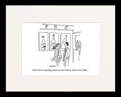 I Know What Wines I Like Cartoon Print