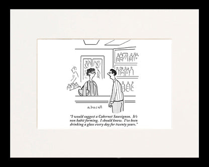 I Would Suggest A Cabernet Sauvignon Cartoon Print