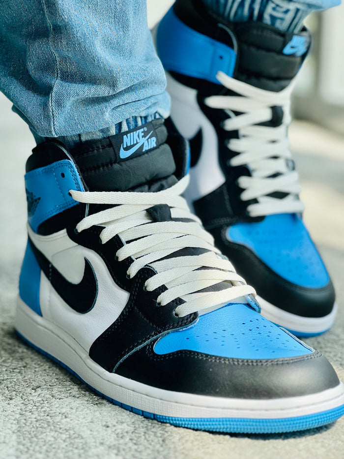 Jordan 1 Laces Basics Flat Thin - Sail Laces UNC Toe