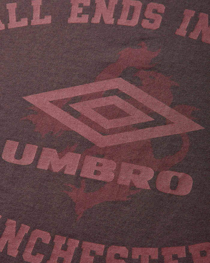 Umbro It All Ends In Tears T Shirt Plum T-Shirts Top UBMW0667JY184 BRW0044