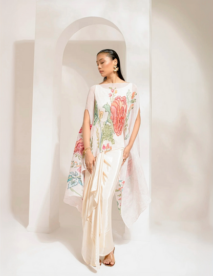 Ivory Kaftan & Dhoti  Set
