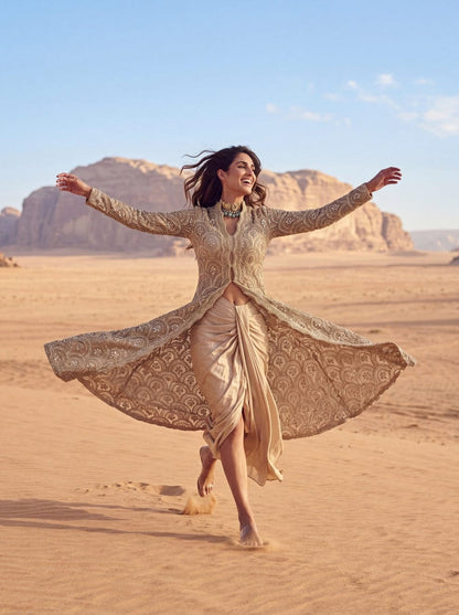 Designer Ivory Jacket Outfit