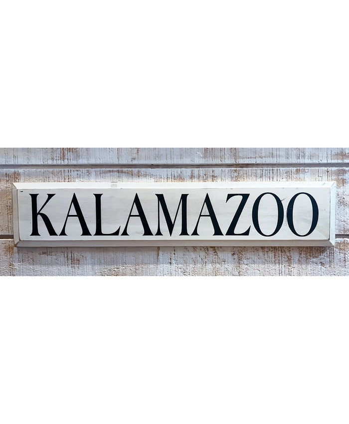 Kalamazoo Wooden Sign