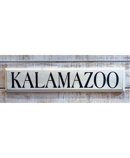 Kalamazoo Wooden Sign