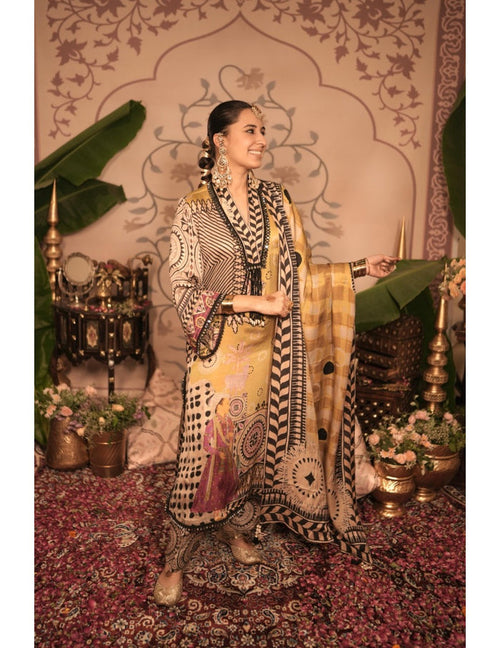 Kheer Yellow Kurta Set