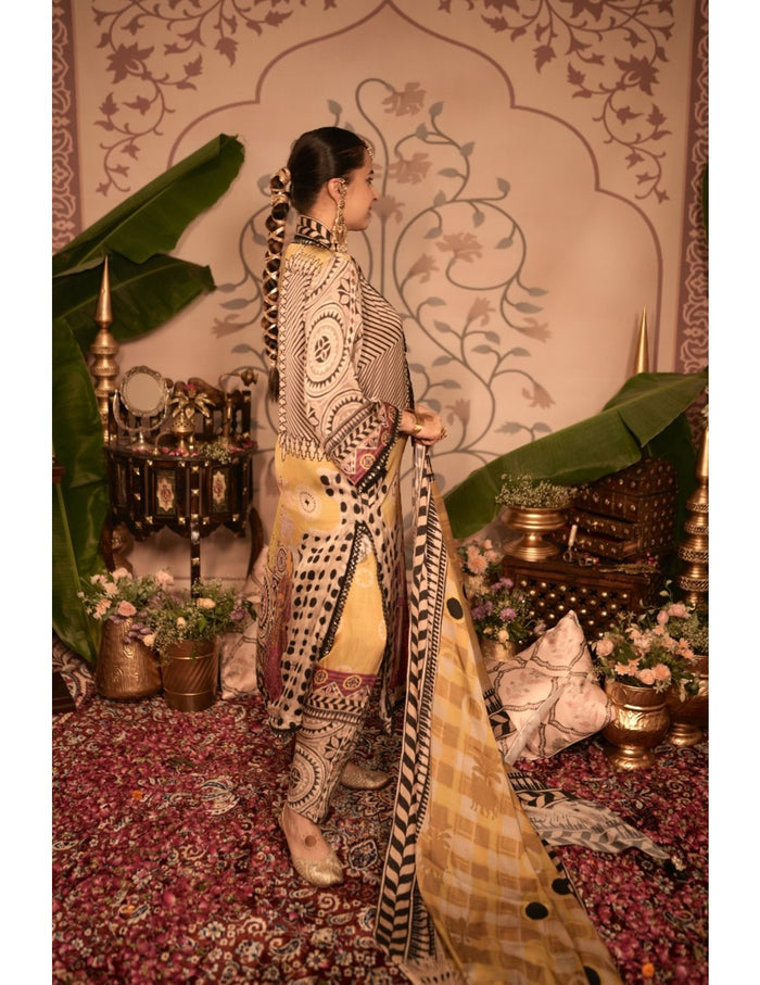 Kheer Yellow Kurta Set