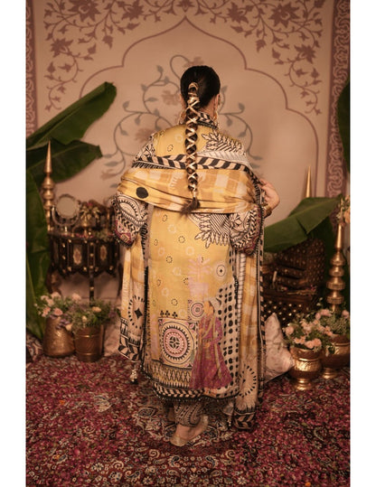 Kheer Yellow Kurta Set